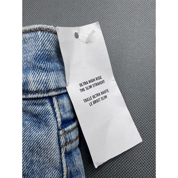 Abercrombie & Fitch Curve Love 90s Slim Straight Ultra High Rise Jeans 36x33 - Picture 7 of 9